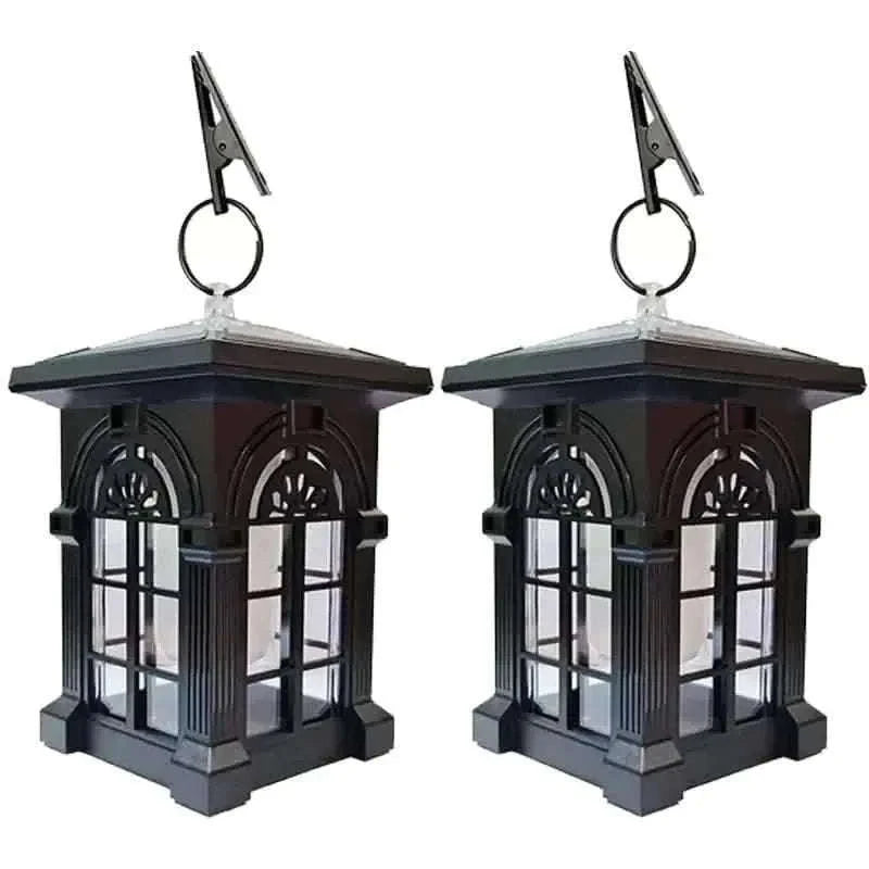 2-Pack: IP65 Waterproof Solar Outdoor Lights With Flickering Flame Cartsfy Inc.