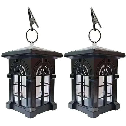 2-Pack: IP65 Waterproof Solar Outdoor Lights With Flickering Flame Cartsfy Inc.