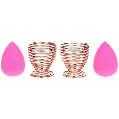 2-Pack: LanMa Beauty Sponge Blender Holder DailySale Rose Gold Silver Rose Gold-Silver-
