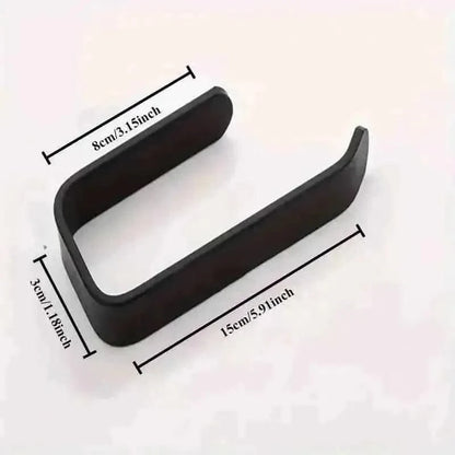 2-Pack: No-Drill Self-Adhesive Toilet Paper Holder – Black & White DailySale Black White Black-White-