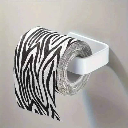 2-Pack: No-Drill Self-Adhesive Toilet Paper Holder – Black & White Cartsfy Inc.