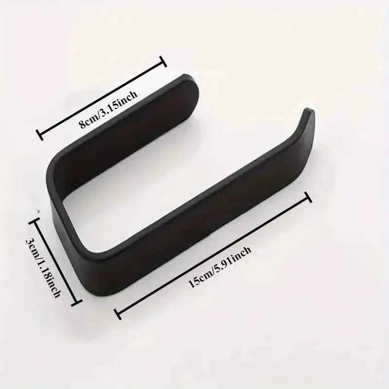 2 - Pack: No - Drill Self - Adhesive Toilet Paper Holder – Black & White - Cartsfy Inc.