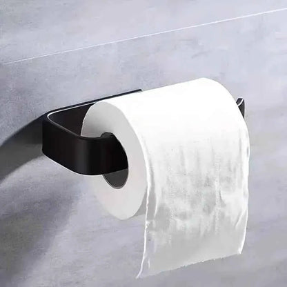2 - Pack: No - Drill Self - Adhesive Toilet Paper Holder – Black & White - Cartsfy Inc.