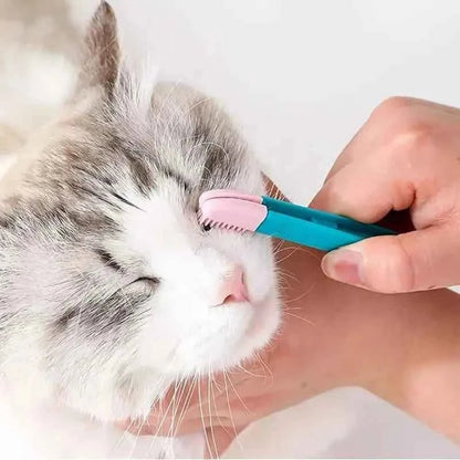 2 - Pack: Pet Eye Comb Brush Pet Tear Stain Remover Comb Cleaning Grooming Tools - Cartsfy Inc.