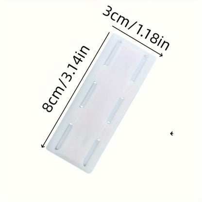 White wall-mounted surge protector organizer, 8cm x 3.4in x 3cm size