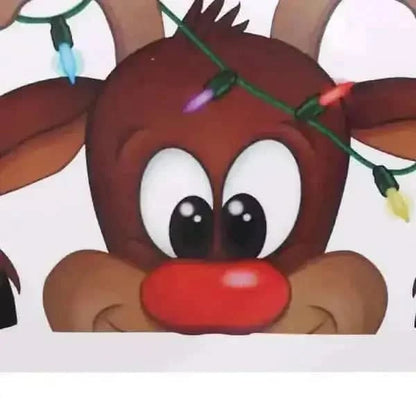 2-Pack: Santa Claus Elk Shop Hotel Christmas Window Double Sided Glass Sticker Cartsfy Inc.
