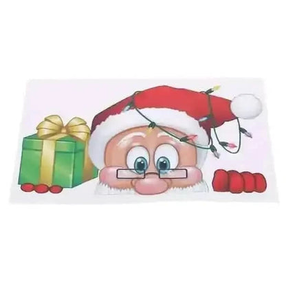 2-Pack: Santa Claus Elk Shop Hotel Christmas Window Double Sided Glass Sticker Cartsfy Inc.