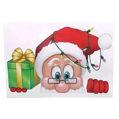 2-Pack: Santa Claus Elk Shop Hotel Christmas Window Double Sided Glass Sticker Cartsfy Inc.