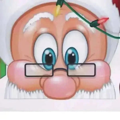 2-Pack: Santa Claus Elk Shop Hotel Christmas Window Double Sided Glass Sticker Cartsfy Inc.