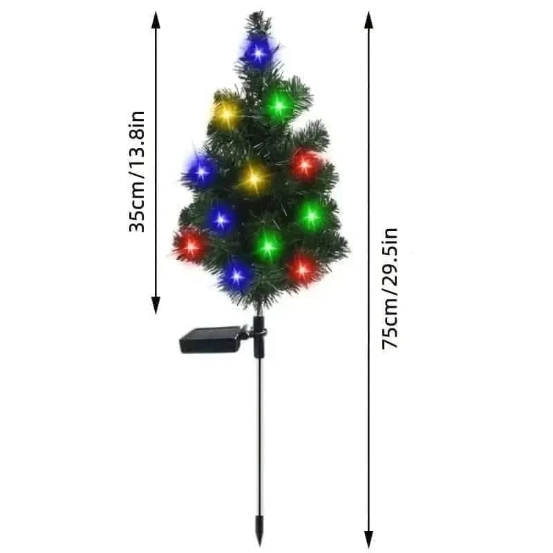 2-Pack: Waterproof Solar Christmas Tree LED Light DailySale Default Title Default Title-