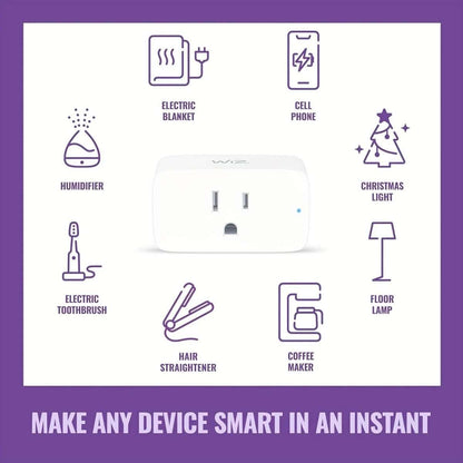 2-Pack: WiFi Smart Plug – 15A, Timer & App Control, Works with Alexa & Google Home Cartsfy Inc.