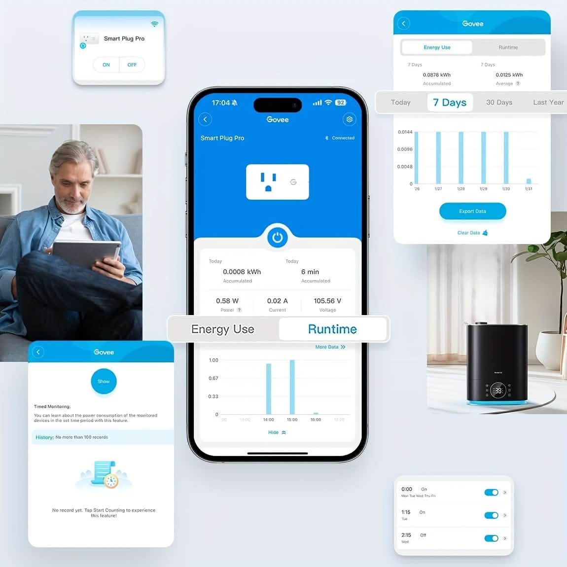 2-Pack: WiFi Smart Plug – 15A, Timer & App Control, Works with Alexa & Google Home Cartsfy Inc.