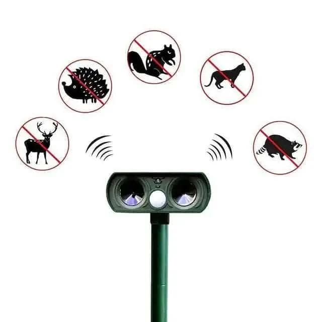 2-Piece: Outdoor Solar Ultrasonic Pest Repeller DailySale Default Title Default Title-