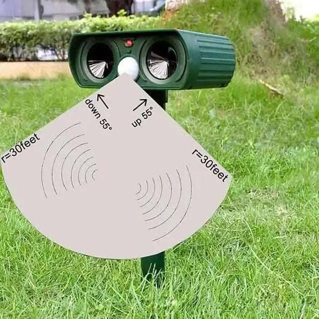 2-Piece: Outdoor Solar Ultrasonic Pest Repeller DailySale Default Title Default Title-
