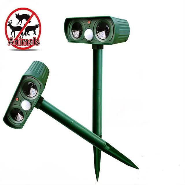 2-Piece: Outdoor Solar Ultrasonic Pest Repeller Cartsfy Inc.