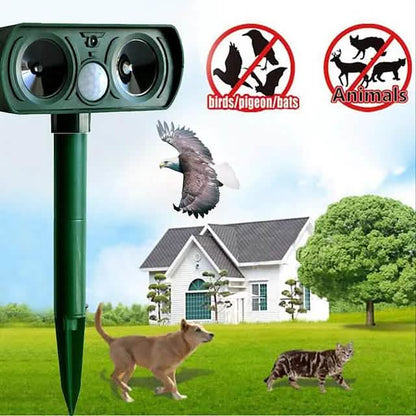 2-Piece: Outdoor Solar Ultrasonic Pest Repeller Cartsfy Inc.