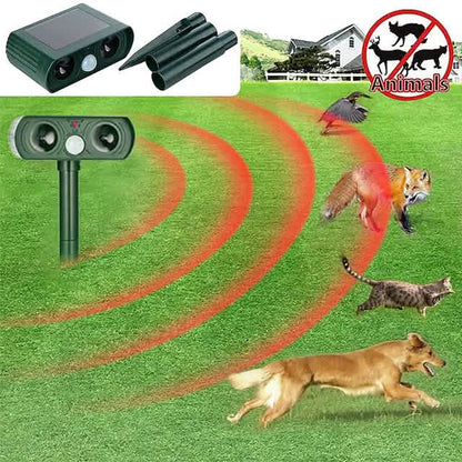 2-Piece: Outdoor Solar Ultrasonic Pest Repeller Cartsfy Inc.