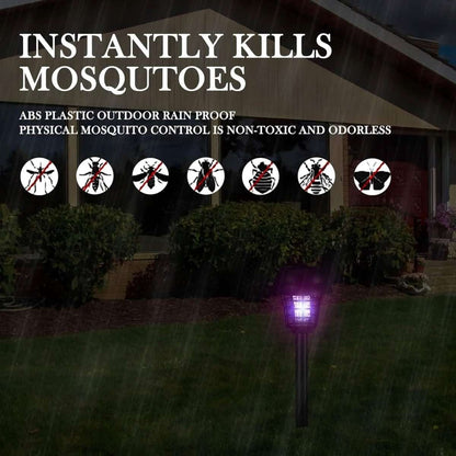 2-Piece: Solar Waterproof Outdoor Bug and Mosquito Zapper Cartsfy Inc.