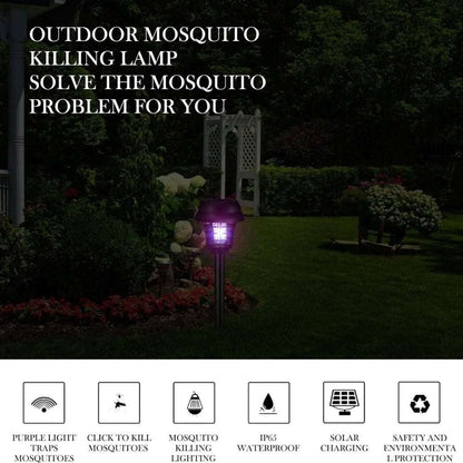 2-Piece: Solar Waterproof Outdoor Bug and Mosquito Zapper Cartsfy Inc.