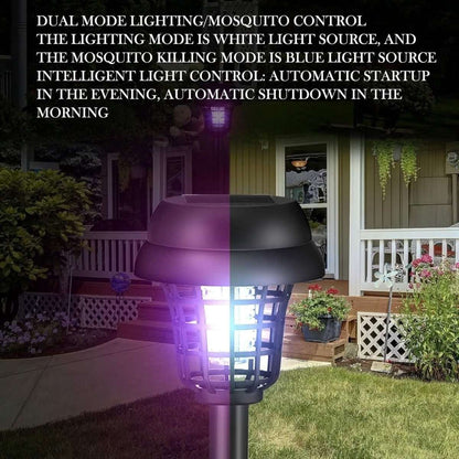 2-Piece: Solar Waterproof Outdoor Bug and Mosquito Zapper Cartsfy Inc.