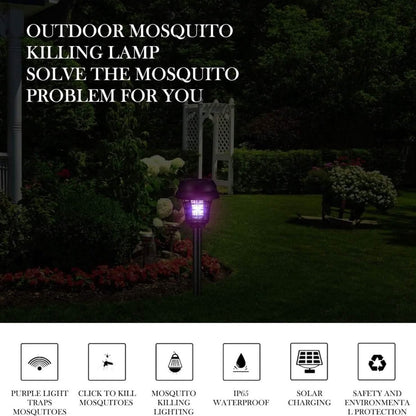 2 - Piece: Solar Waterproof Outdoor Bug and Mosquito Zapper - Cartsfy Inc.