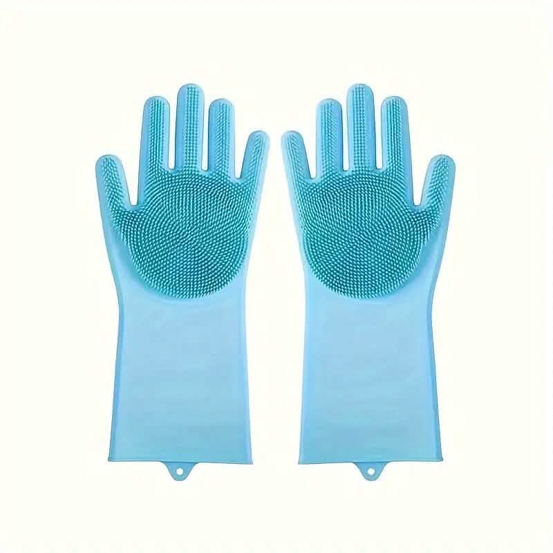 2 - Pieces: 2 - in - 1 Pet Dog Bath Gloves with Silicone Brush - Cartsfy Inc.