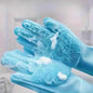 2 - Pieces: 2 - in - 1 Pet Dog Bath Gloves with Silicone Brush - Cartsfy Inc.