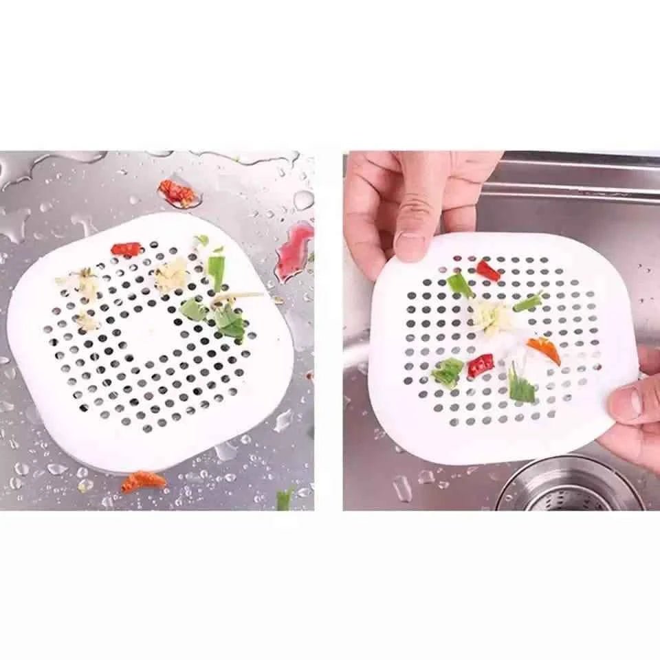 2 - Pieces: Bathroom Kitchen Waste Sink Strainer Hair Filter Drain Net Catcher Cover - Cartsfy Inc.