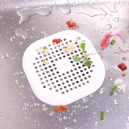 2 - Pieces: Bathroom Kitchen Waste Sink Strainer Hair Filter Drain Net Catcher Cover - Cartsfy Inc.