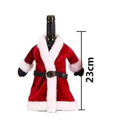 2-Pieces: Christmas Wine Bottle Cover Merry Christmas Decor Cartsfy Inc.