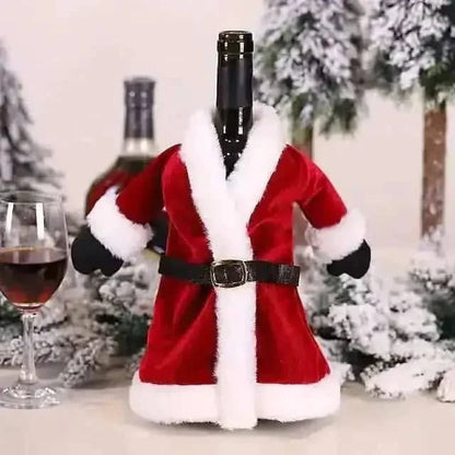 2-Pieces: Christmas Wine Bottle Cover Merry Christmas Decor Cartsfy Inc.