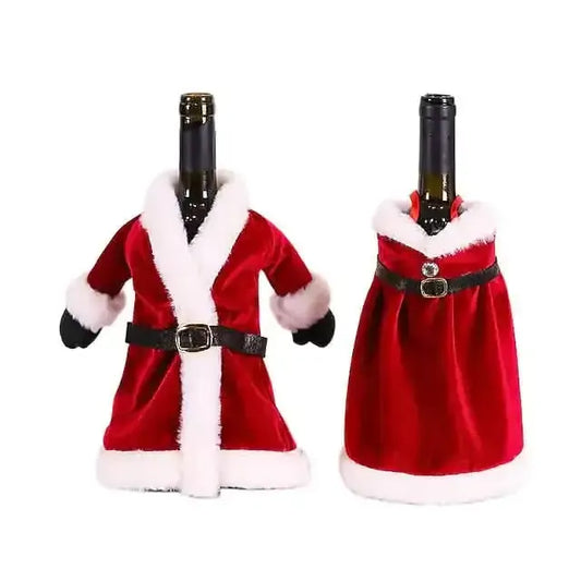 2-Pieces: Christmas Wine Bottle Cover Merry Christmas Decor DailySale Default Title Default Title-