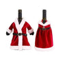 2-Pieces Christmas Wine Bottle Covers for Holiday Decor