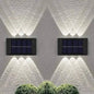 2-Pieces: Outdoor Wall Light Solar Waterproof LED Light DailySale Warm White White Warm White-White-