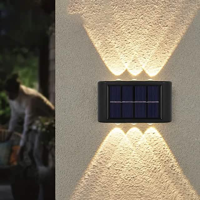 2-Pieces: Outdoor Wall Light Solar Waterproof LED Light Cartsfy Inc.