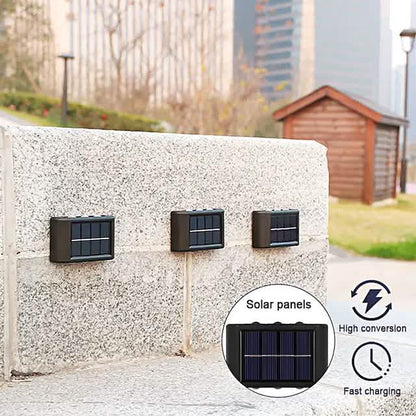 2-Pieces: Outdoor Wall Light Solar Waterproof LED Light Cartsfy Inc.