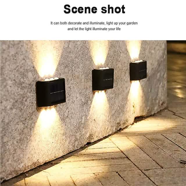 2-Pieces: Outdoor Wall Light Solar Waterproof LED Light Cartsfy Inc.