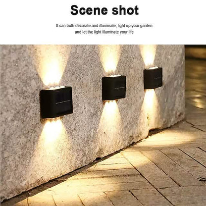 2-Pieces: Outdoor Wall Light Solar Waterproof LED Light Cartsfy Inc.