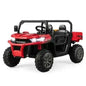 2-Seater Kids Ride On Dump Truck with Dump Bed and Shovel-Red Cartsfy Inc.