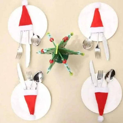 20-Piece: Christmas Santa Hat Silverware Storage Bag DailySale Default Title Default Title-