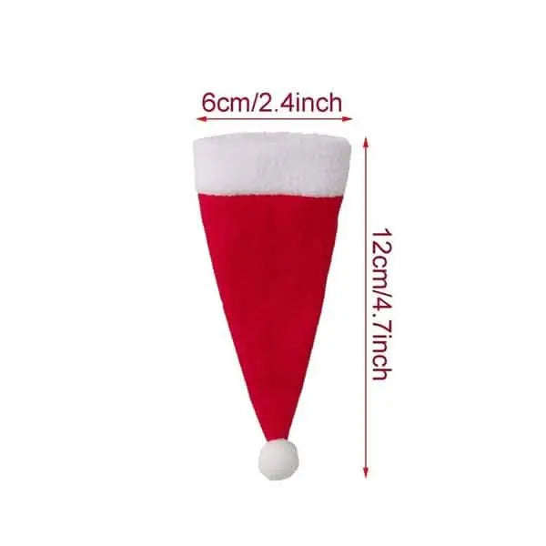 20-Piece: Christmas Santa Hat Silverware Storage Bag Cartsfy Inc.