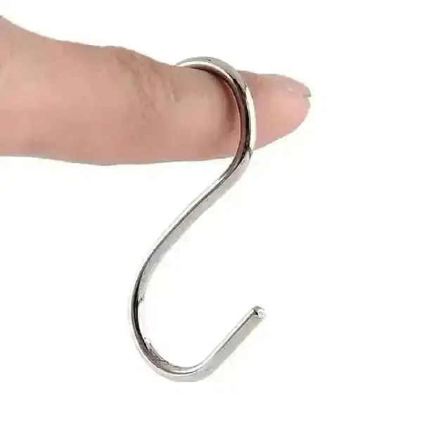 20-Piece: Household Holder Kitchen Stainless Steel S Shaped Hooks Cartsfy Inc.