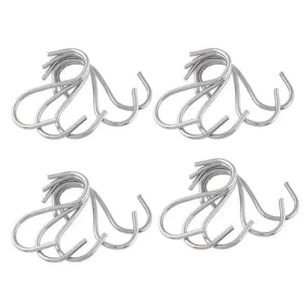 20-Piece: Household Holder Kitchen Stainless Steel S Shaped Hooks DailySale Default Title Default Title-