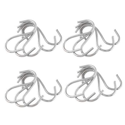 20-Piece: Household Holder Kitchen Stainless Steel S Shaped Hooks Cartsfy Inc.