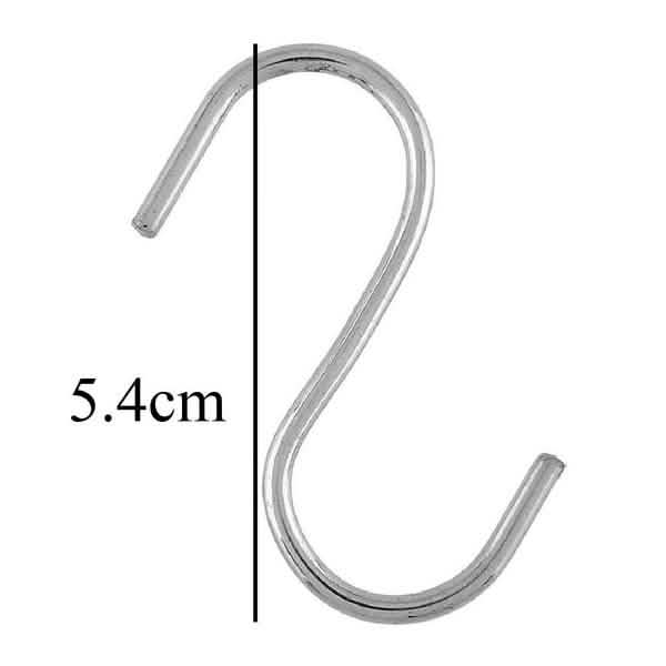 20-Piece: Household Holder Kitchen Stainless Steel S Shaped Hooks Cartsfy Inc.
