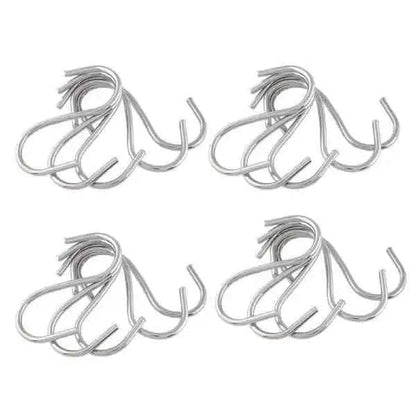 20-Piece Stainless Steel S Shaped Hooks for Home Organization