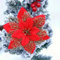 20-Pieces: Artificial Poinsettia Flowers for Christmas Decor