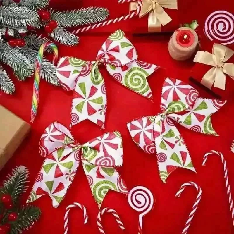 20-Pieces: Christmas Tree Bow Decorations