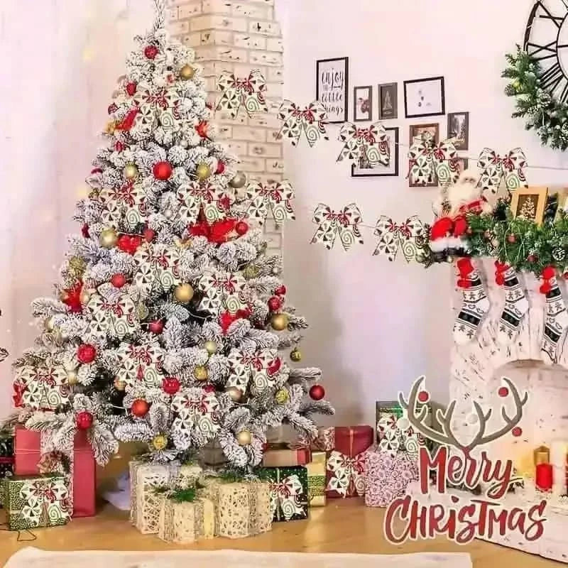 20-Pieces: Christmas Tree Bow Decorations Cartsfy Inc.