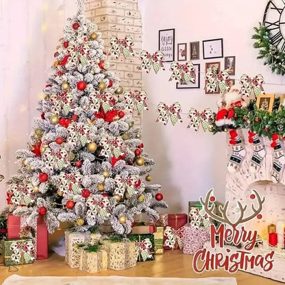20-Pieces: Christmas Tree Bow Decorations
